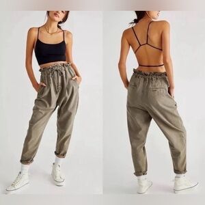 Free People White Pants Size Large